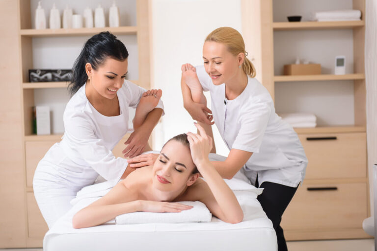 four hand massage
